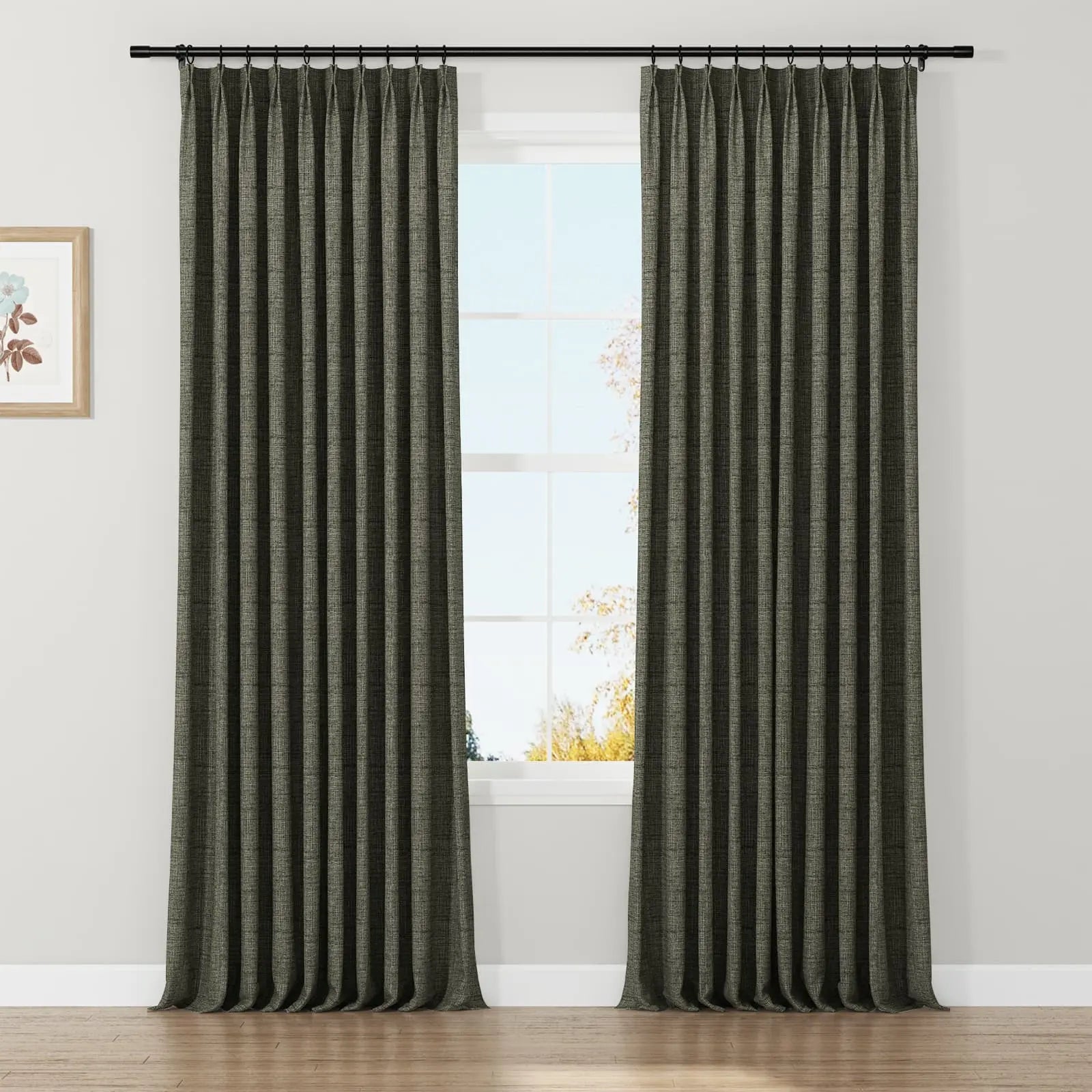 Lydia Lattice Jacquard Curtain Pleated SLIDINGCURTAIN