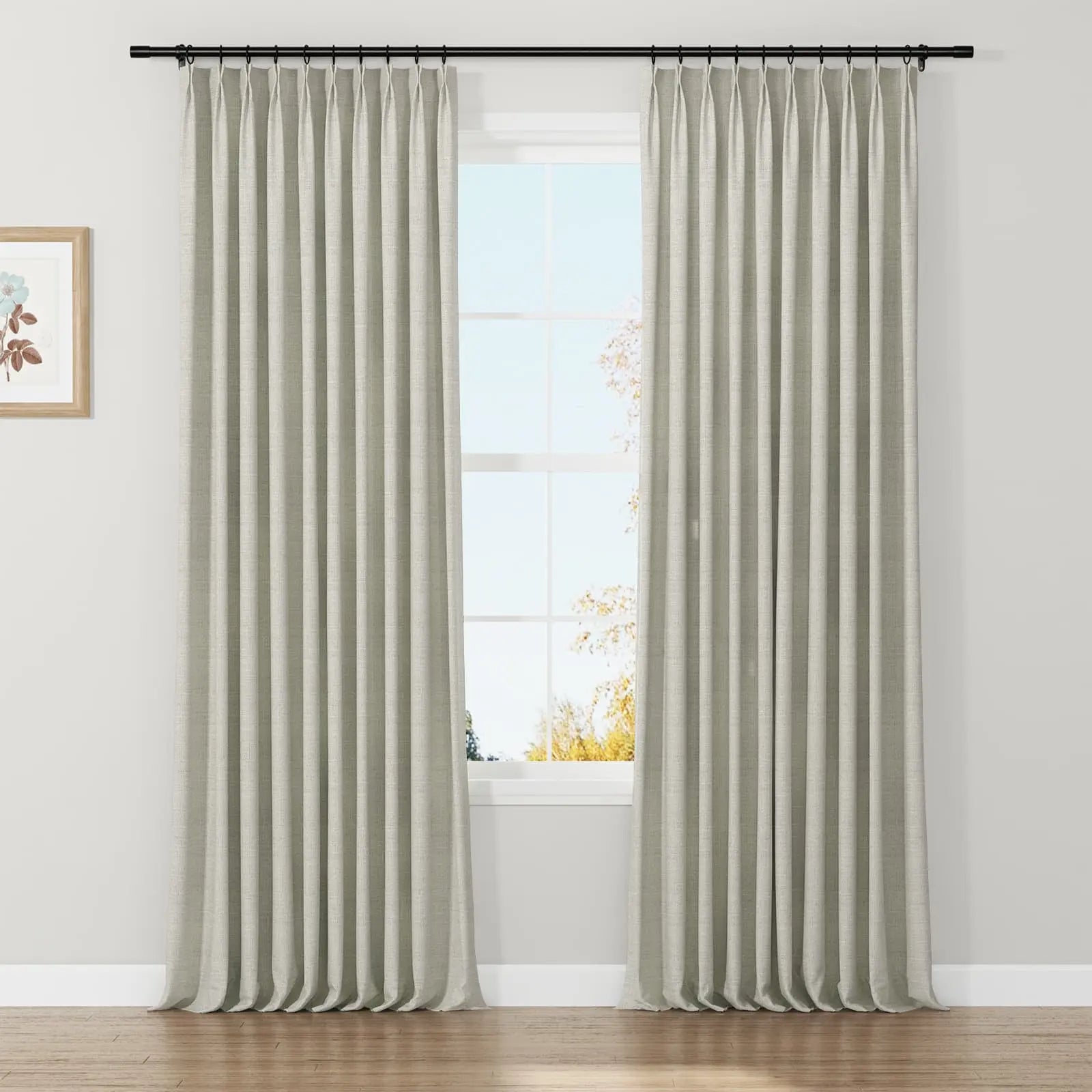 Lydia Lattice Jacquard Curtain Pleated SLIDINGCURTAIN