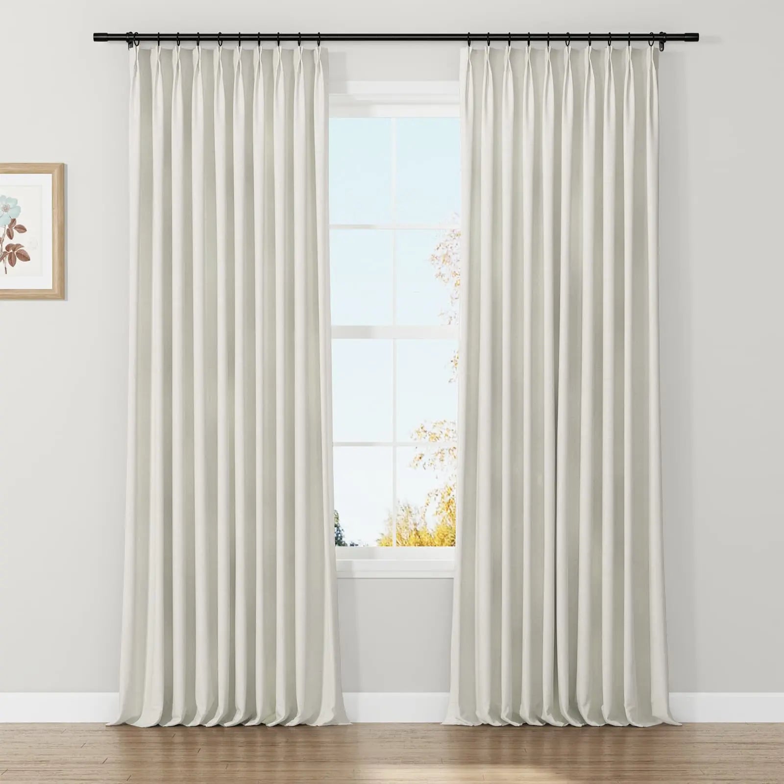 Lydia Knit Jacquard Curtain Pleated SLIDINGCURTAIN