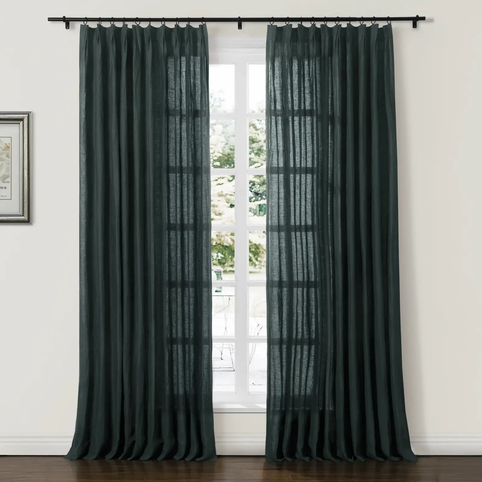 Doris 100% Linen Curtain Grommet SLIDINGCURTAIN