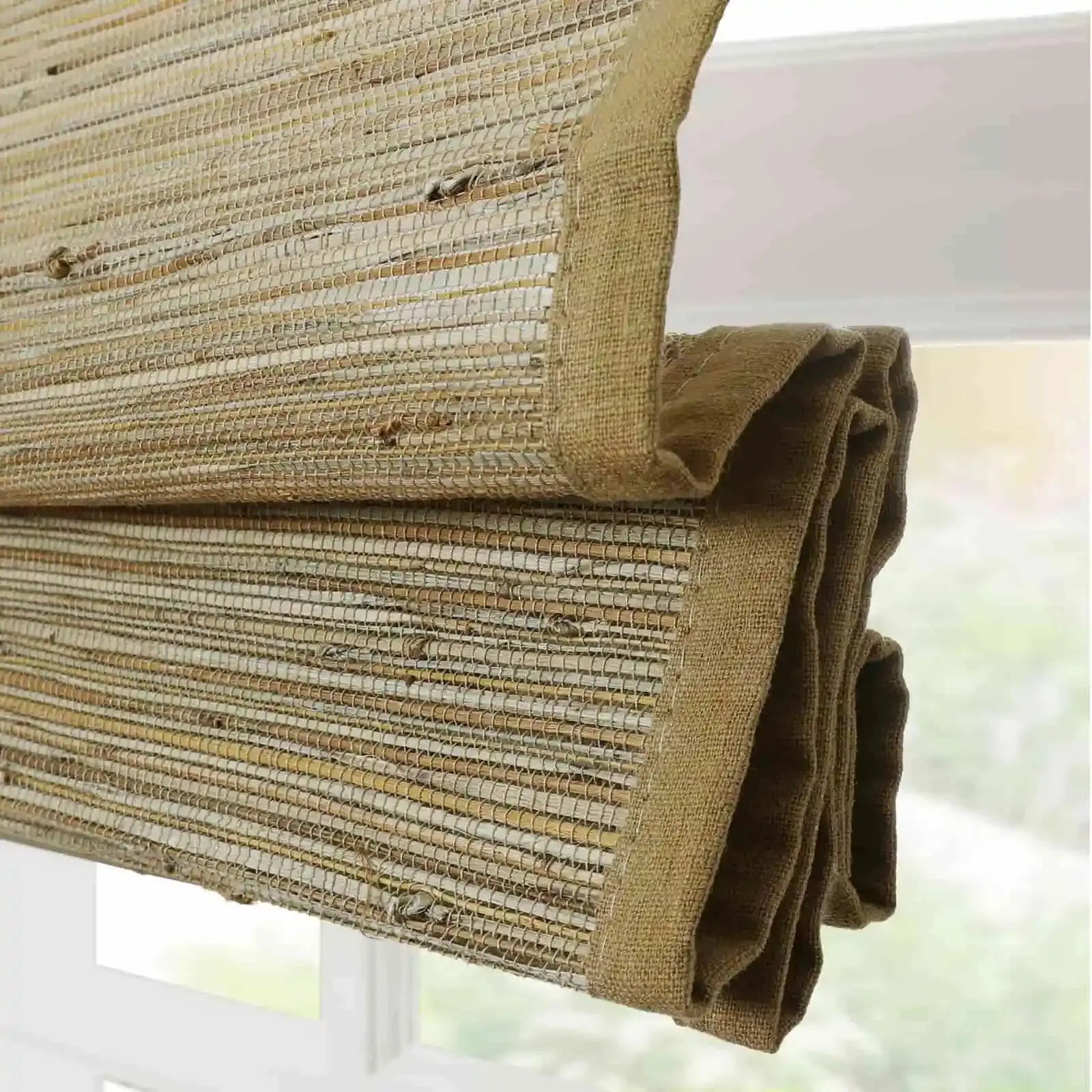 Rae Natural Ramie Bamboo Woven Shades - Series P