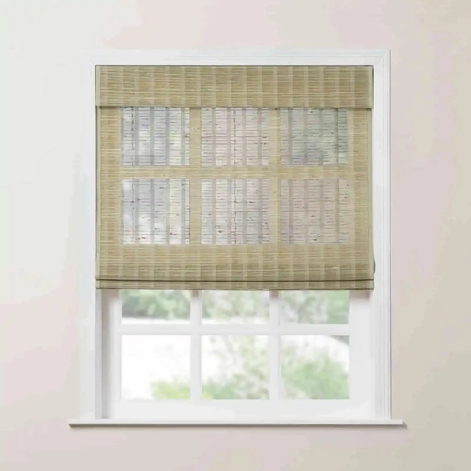 Rae Natural Ramie Bamboo Woven Shades - Series P -SLIDINGCURTAIN CURTAINS