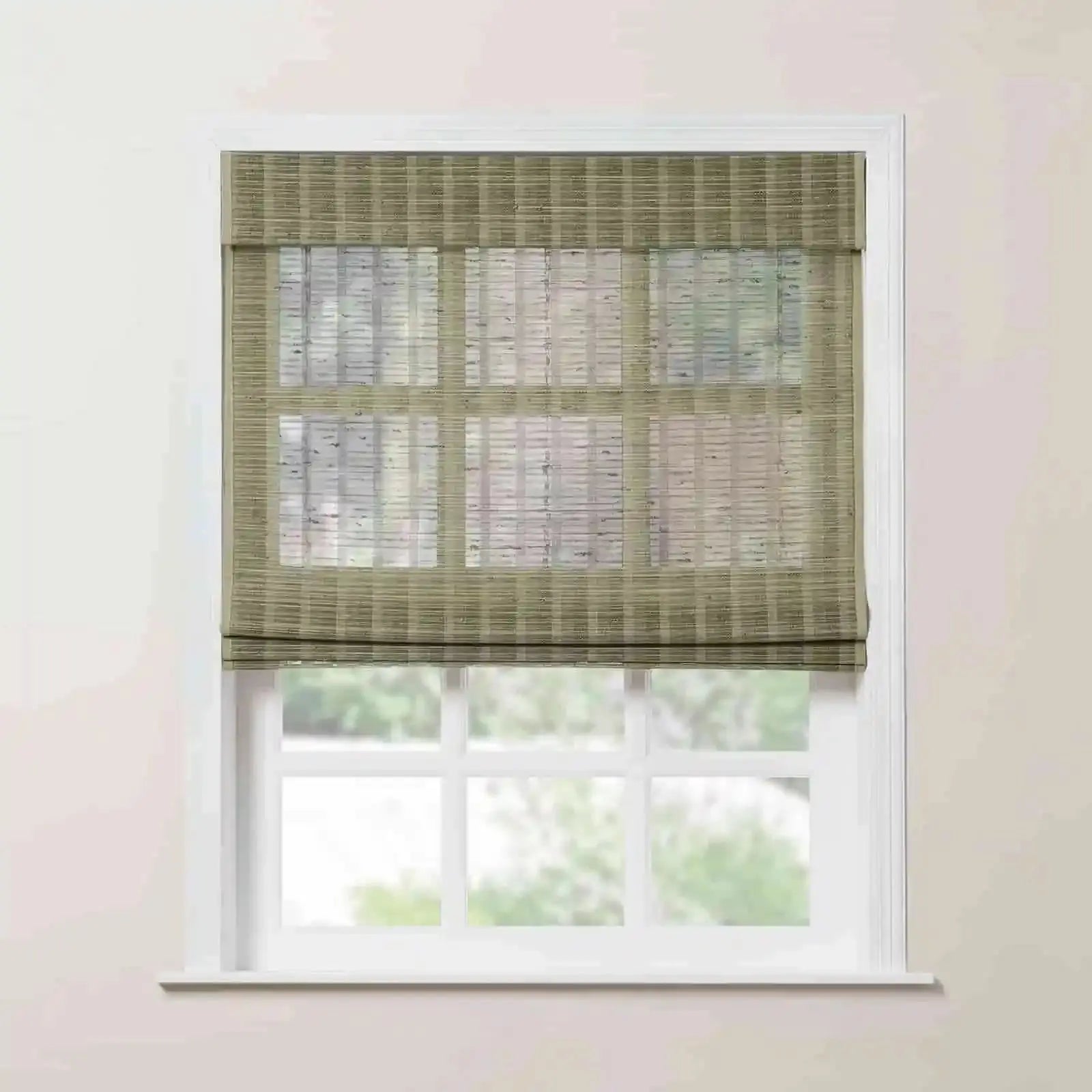 Rae Natural Ramie Bamboo Woven Shades - Series P -SLIDINGCURTAIN CURTAINS