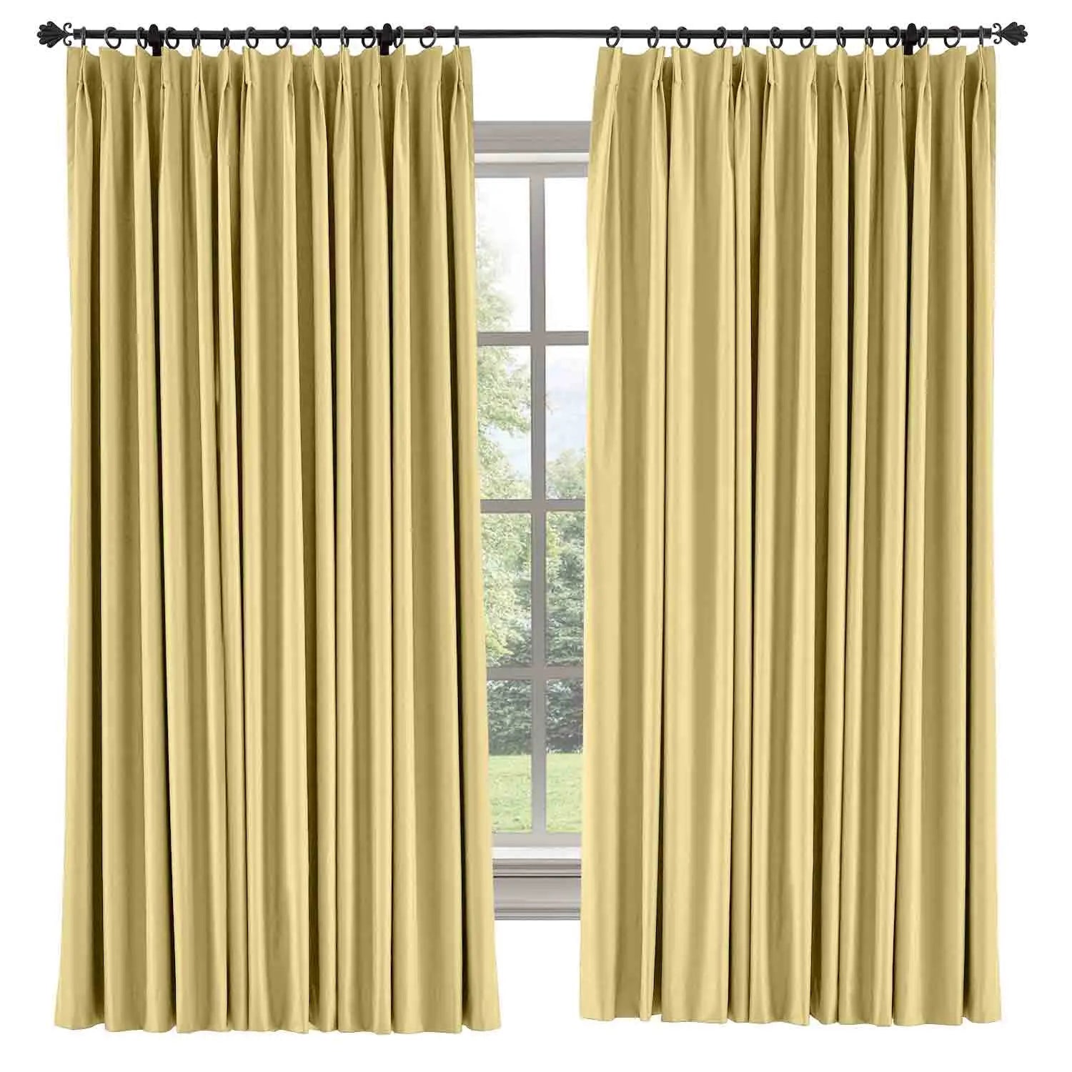 Saba Absolute Blackout Thermal Curtain with Foam Coated Pleated