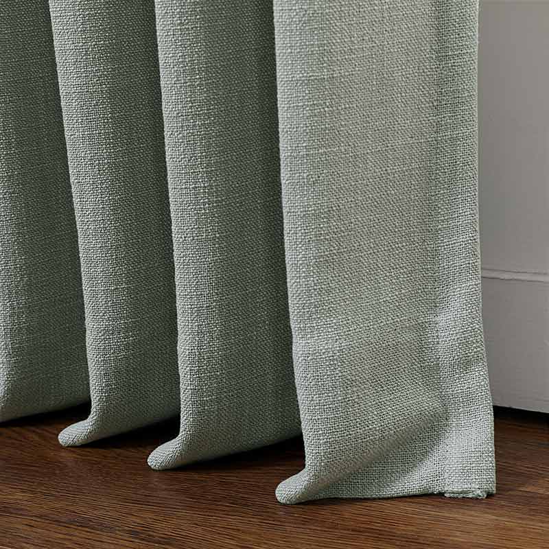 Tia Custom Linen Curtain Pleated