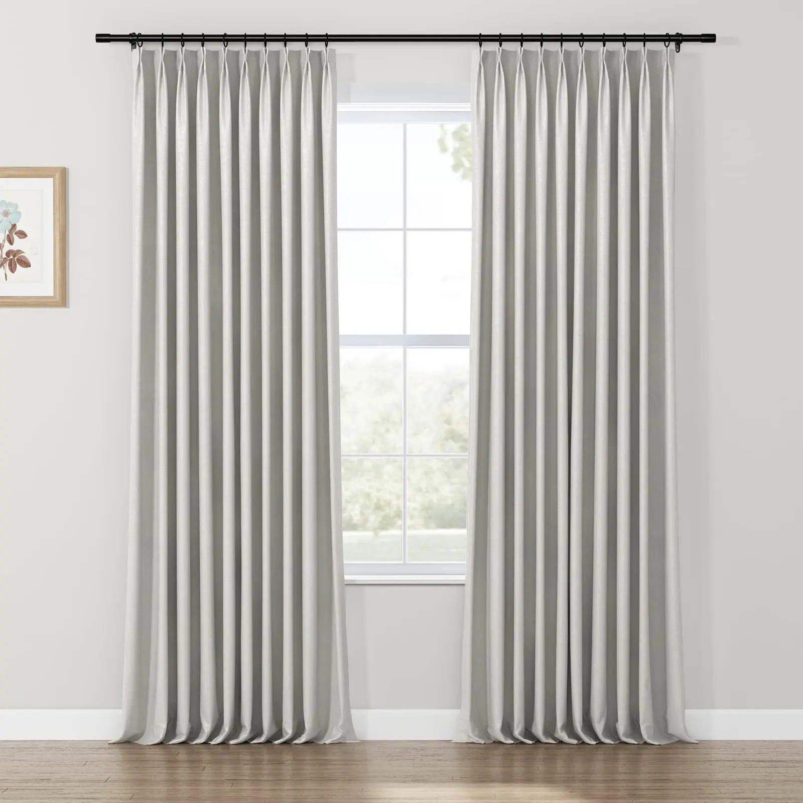 Lydia Semicircle Jacquard Curtain Pleated SLIDINGCURTAIN