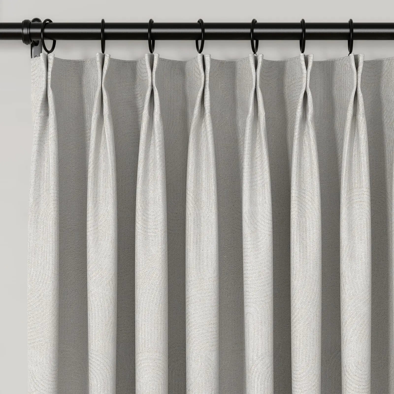 Lydia Semicircle Jacquard Curtain Pleated