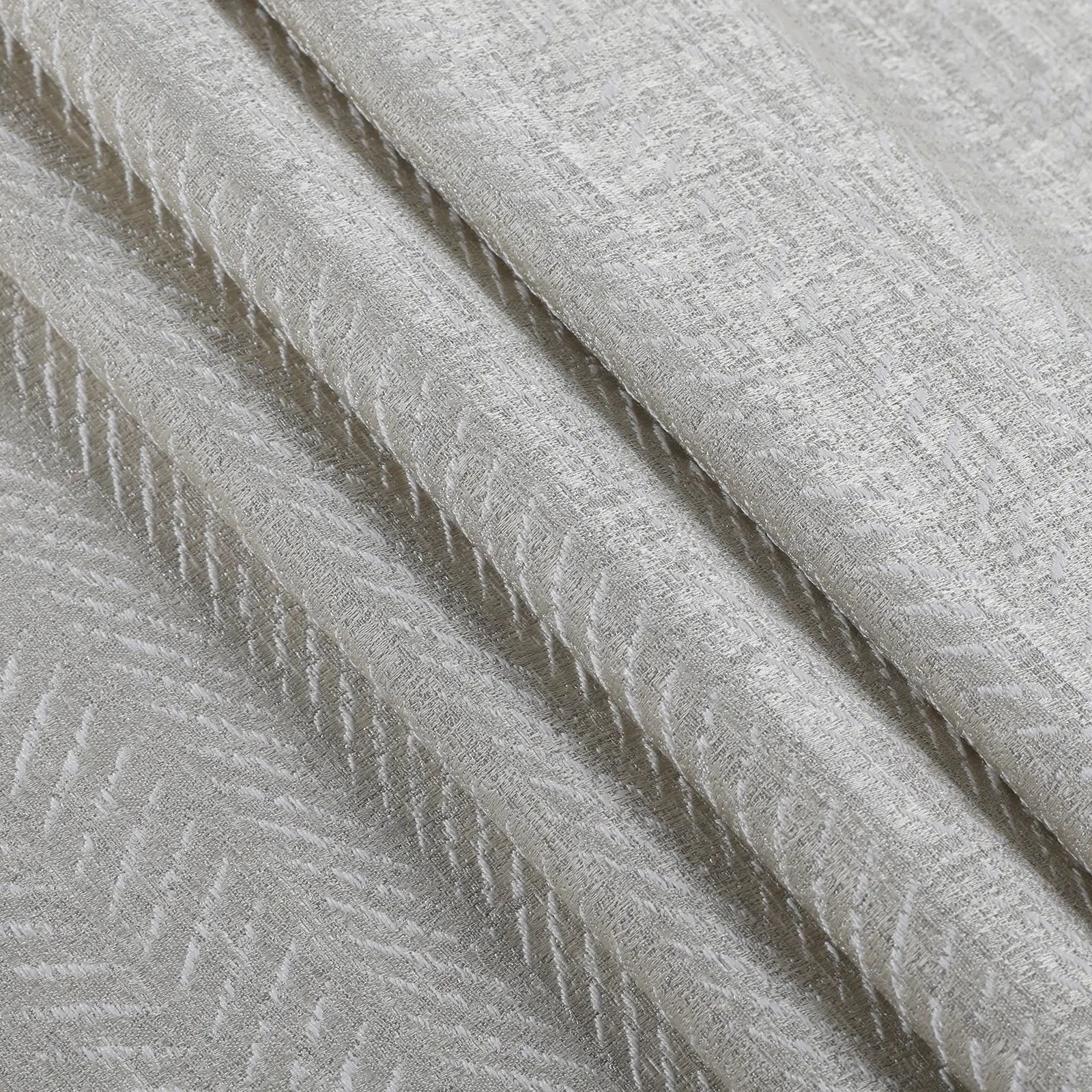 Lydia Herringbone Jacquard Curtain Pleated