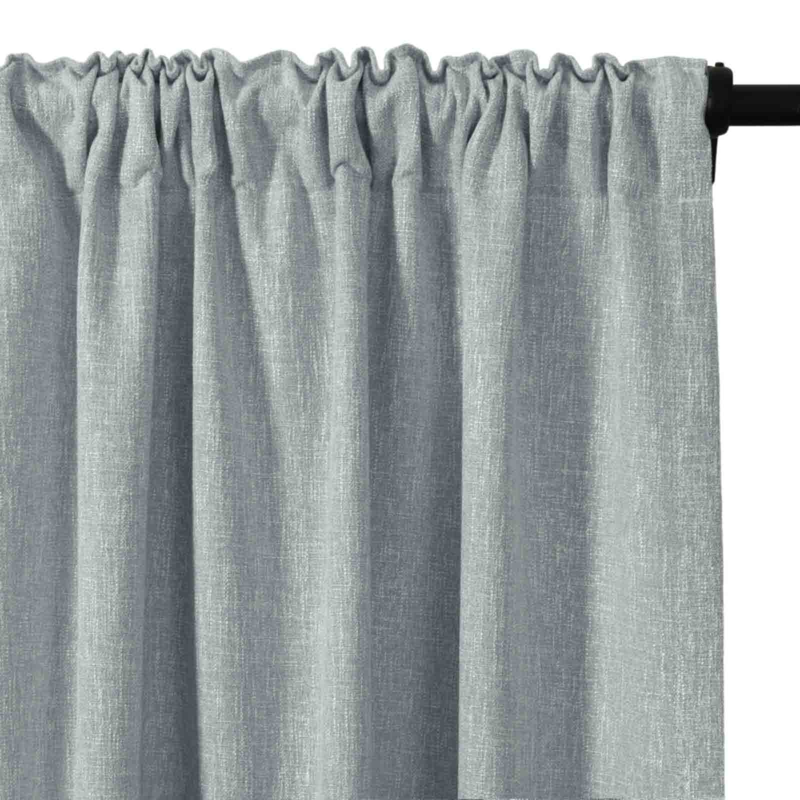 Sarai Textured Metallic Cotton Blend Curtain Soft Top