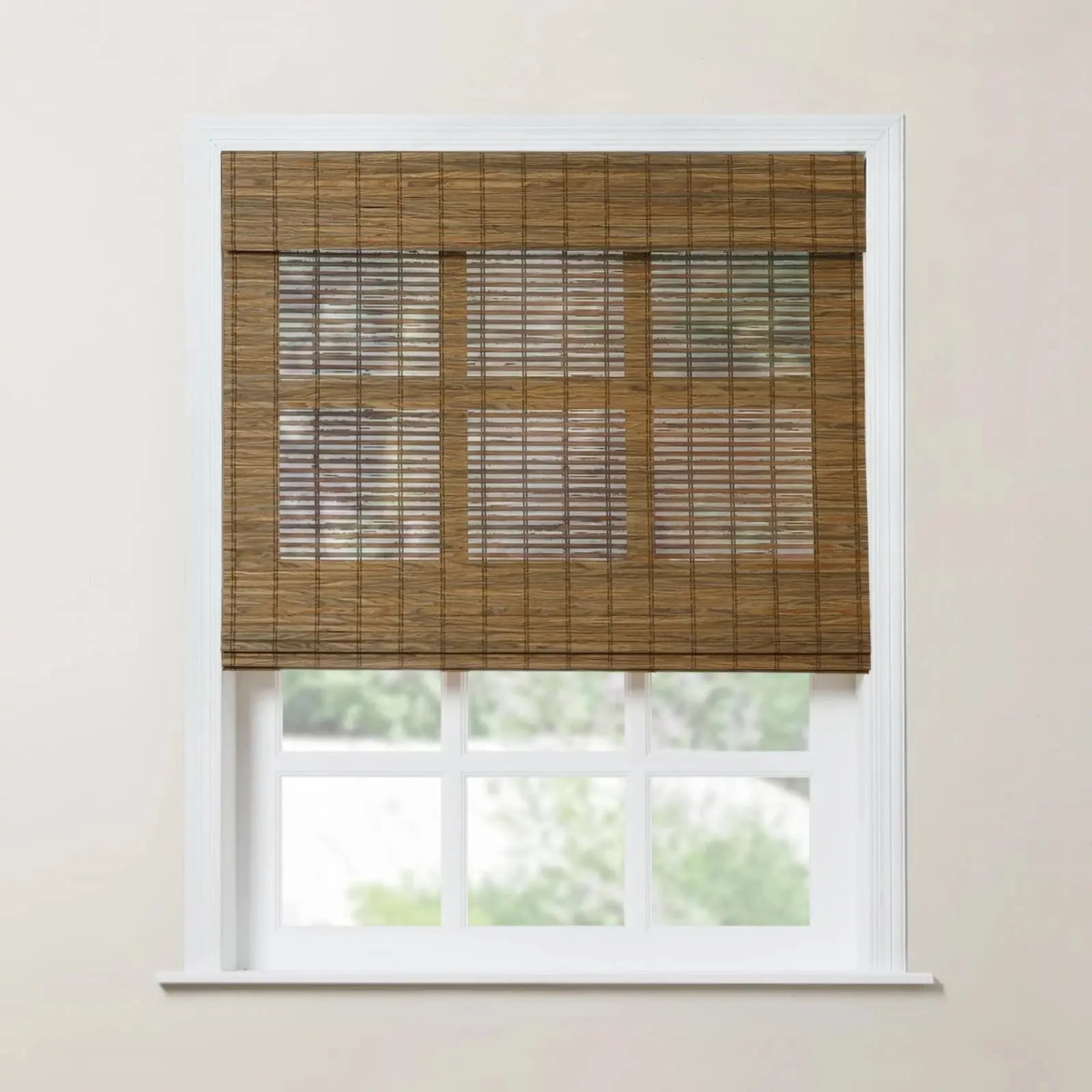 Rae Natural Bamboo Woven Shades - Series S -SLIDINGCURTAIN CURTAINS