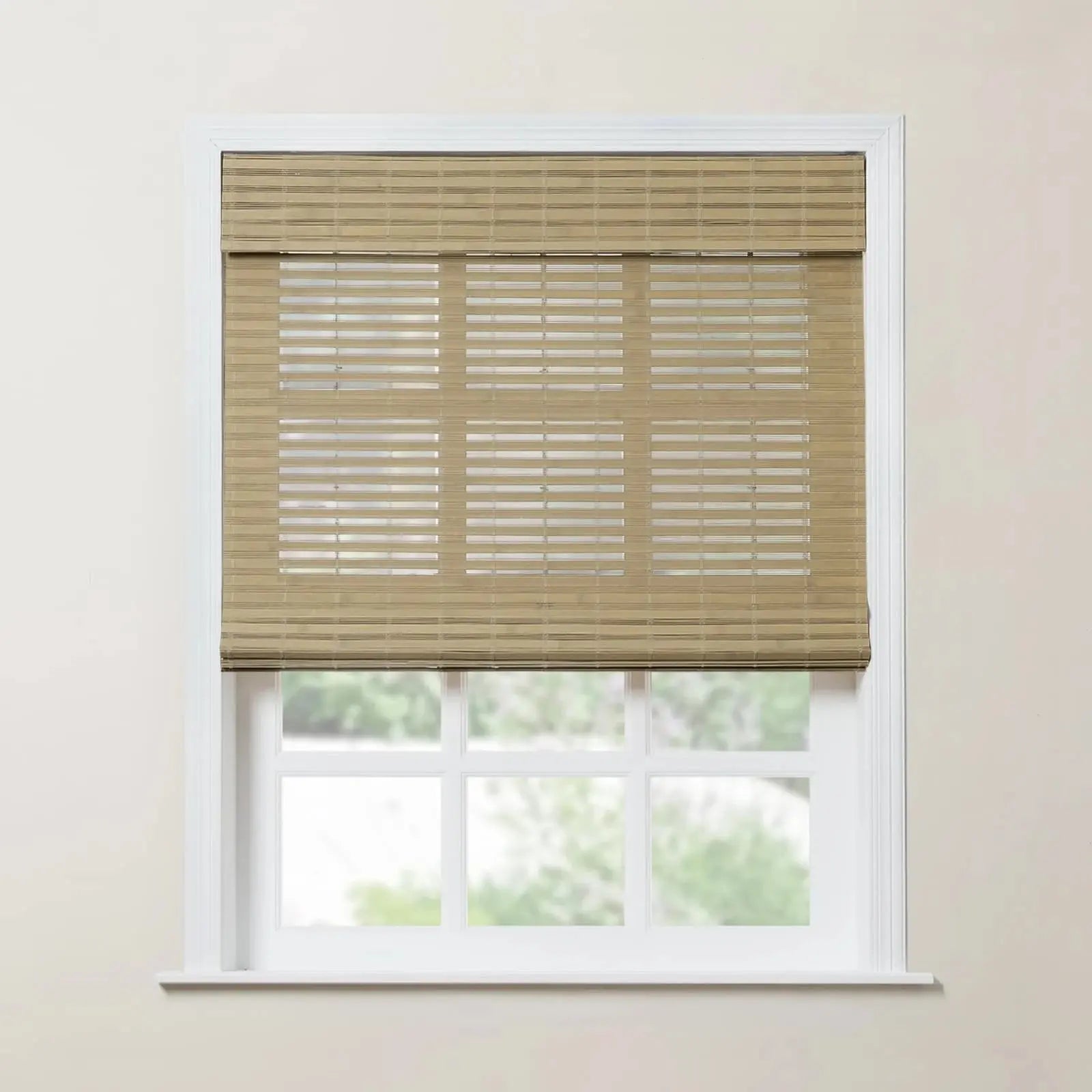 Rae Natural Bamboo Woven Shades - Series S -SLIDINGCURTAIN CURTAINS