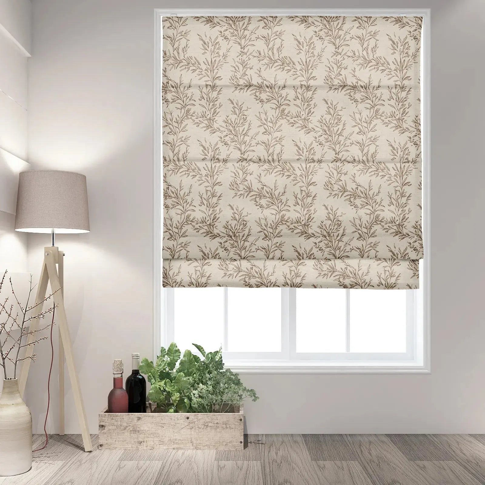 Sara Le Printed Roman Shade Cordless SLIDINGCURTAIN