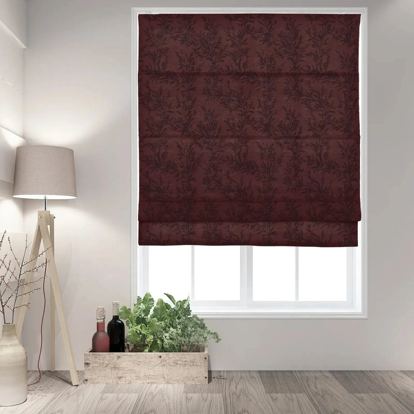 Sara Le Printed Roman Shade Cordless SLIDINGCURTAIN