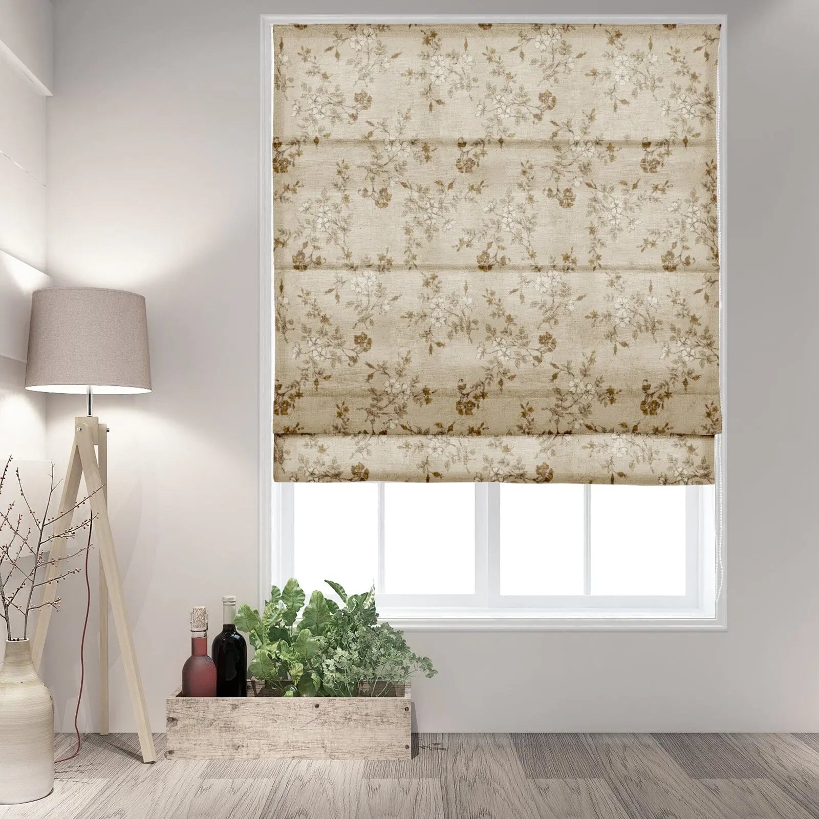 Sara Le Printed Roman Shade Cord Lift