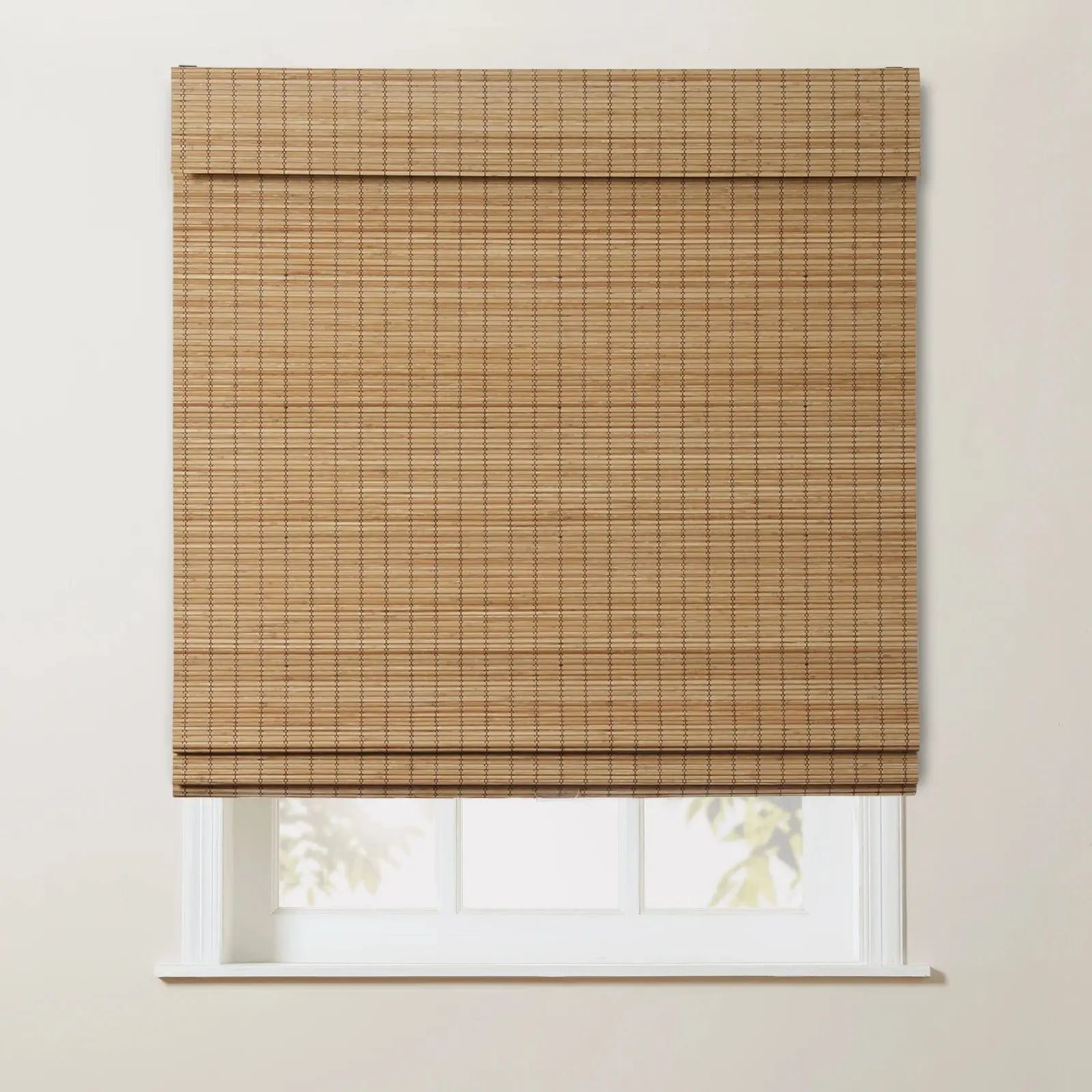 Sybil Bamboo Roman Shade - Flax