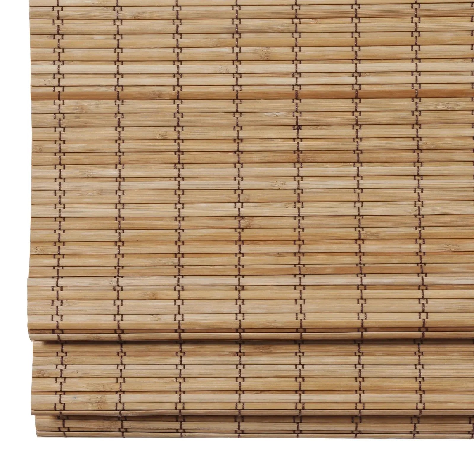 Sybil Bamboo Roman Shade - Flax