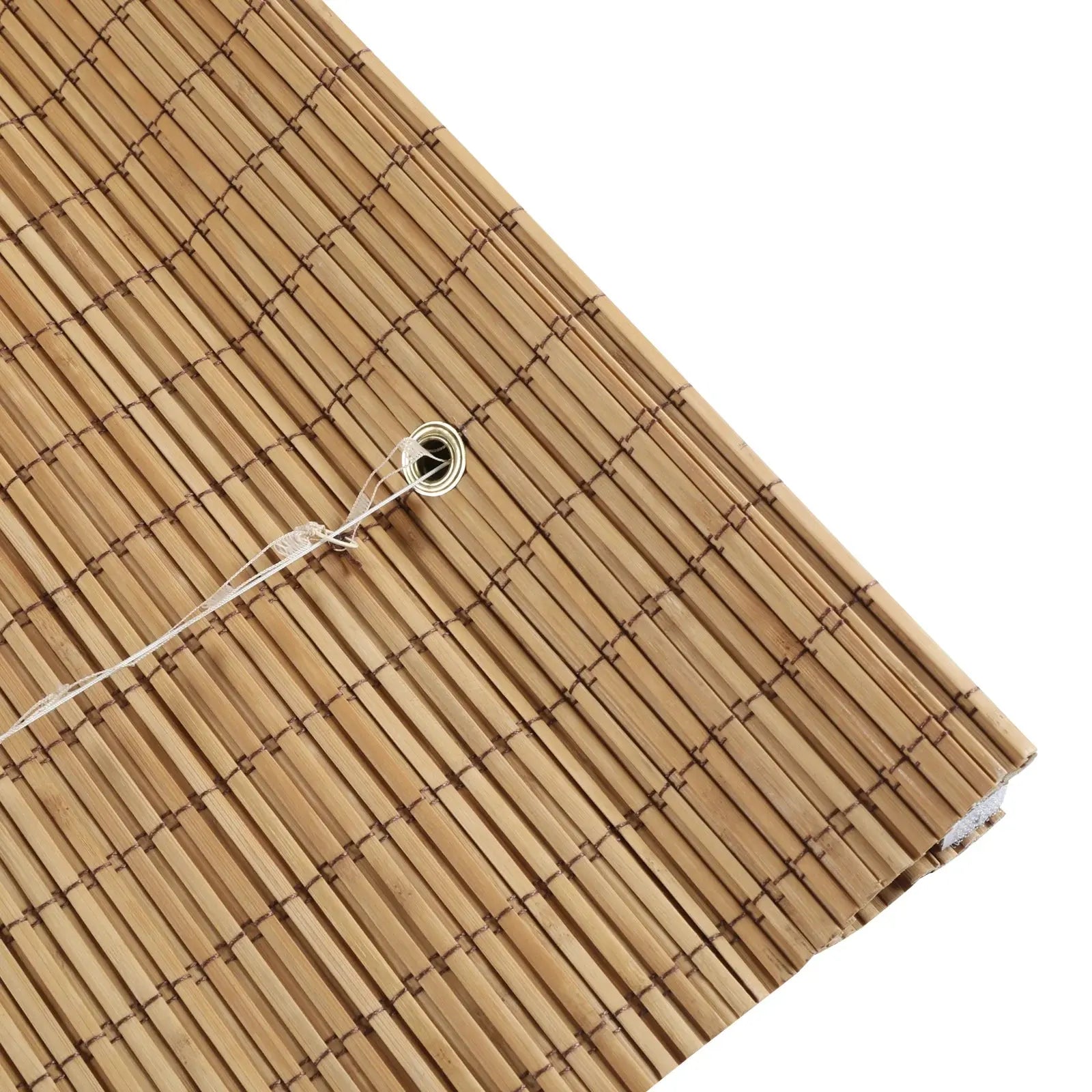 Sybil Bamboo Roman Shade - Flax