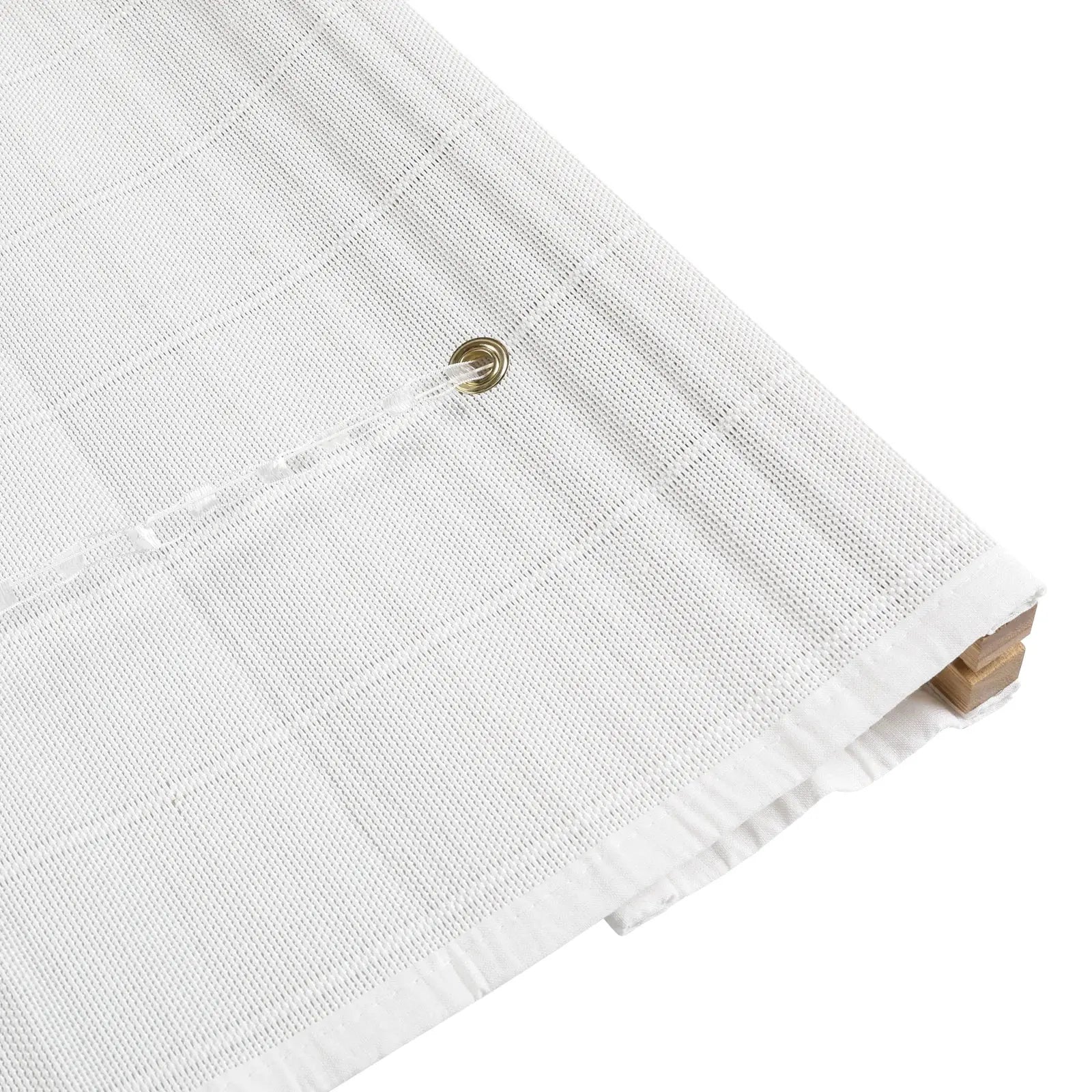 Sybil Bamboo Roman Shade - White