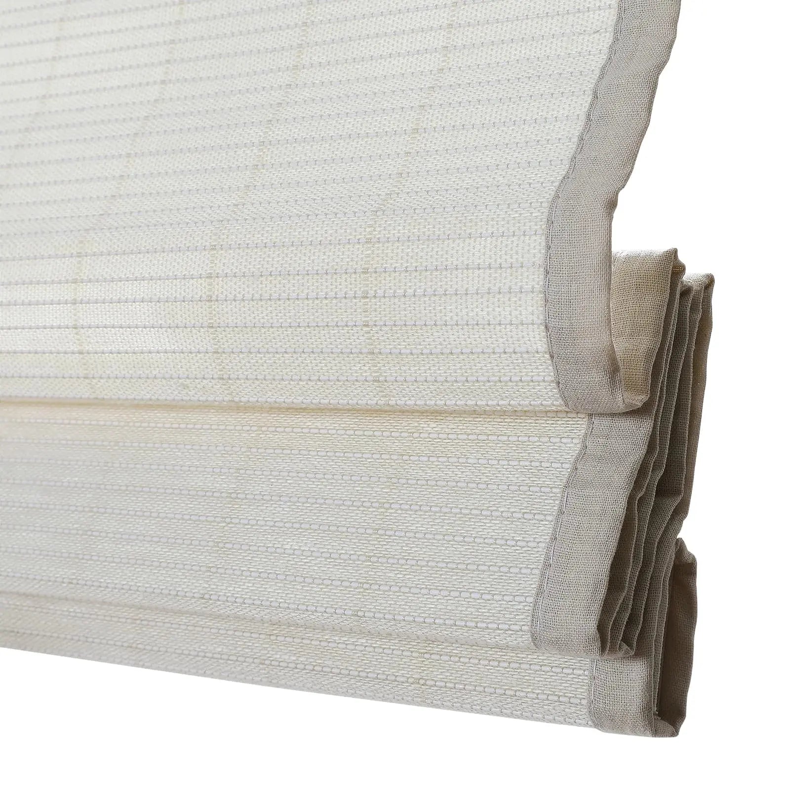 Natural Flax Bamboo Woven Shade - Eggshell