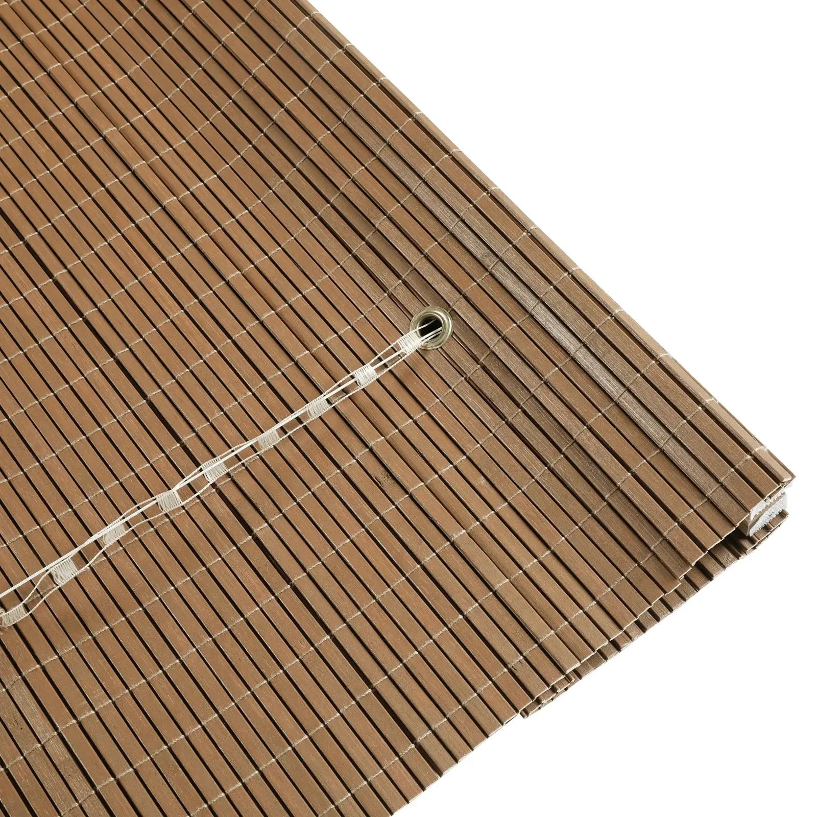 Sybil Bamboo Roman Shade - Almond