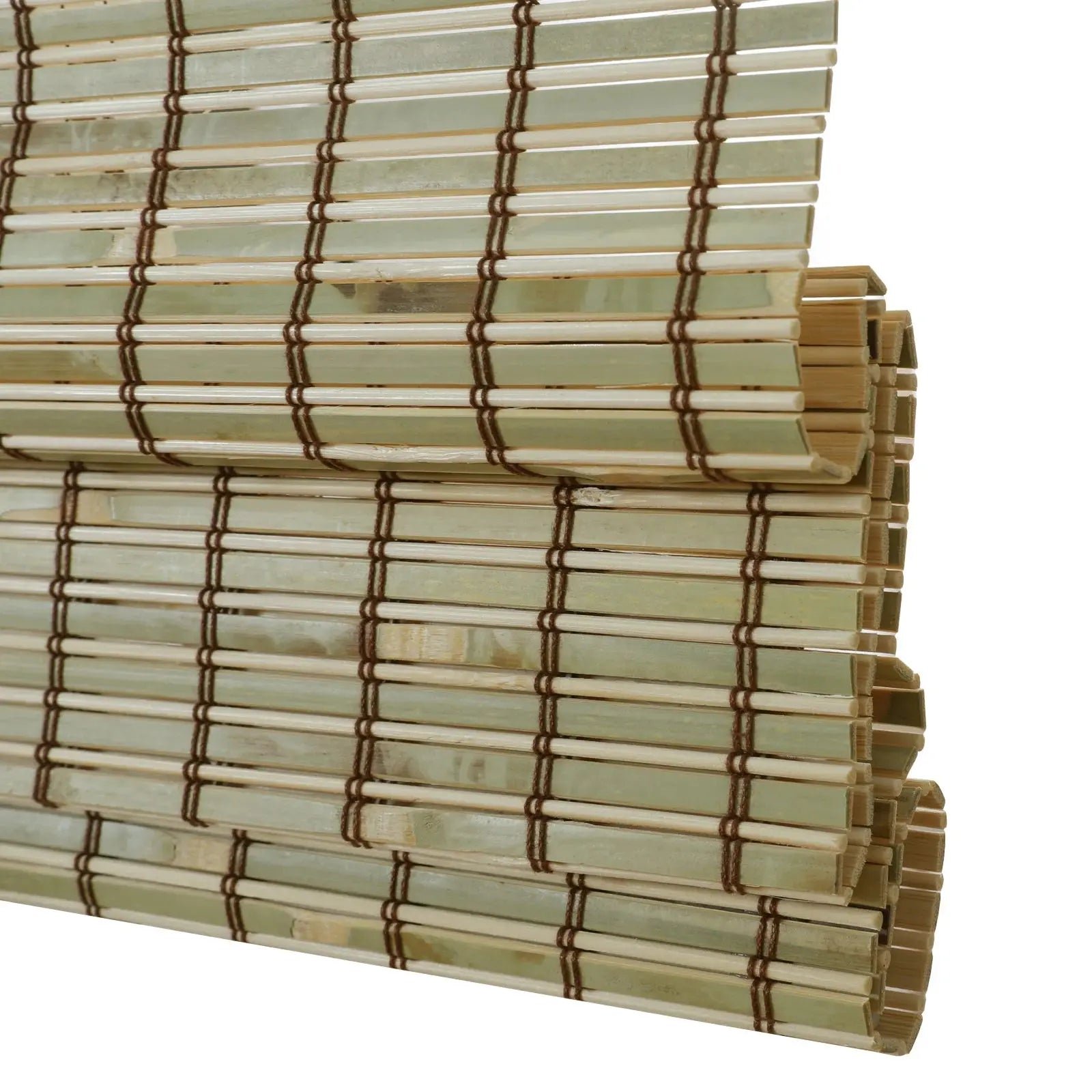 Sybil Natural Bamboo Roman Shade - Bamboo