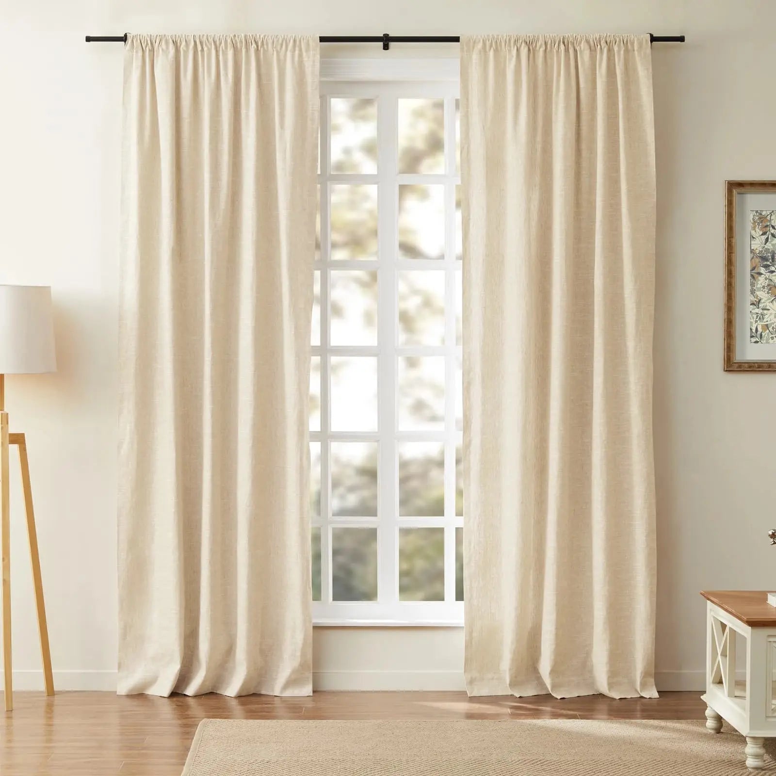 Jawara Luxury Linen Cotton Curtain Soft Top