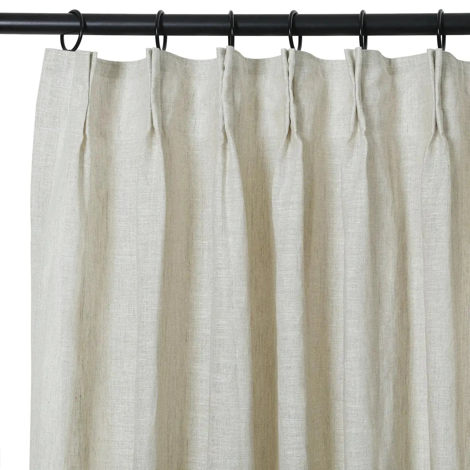 Joy 100% Linen Sheer Curtain Pleated