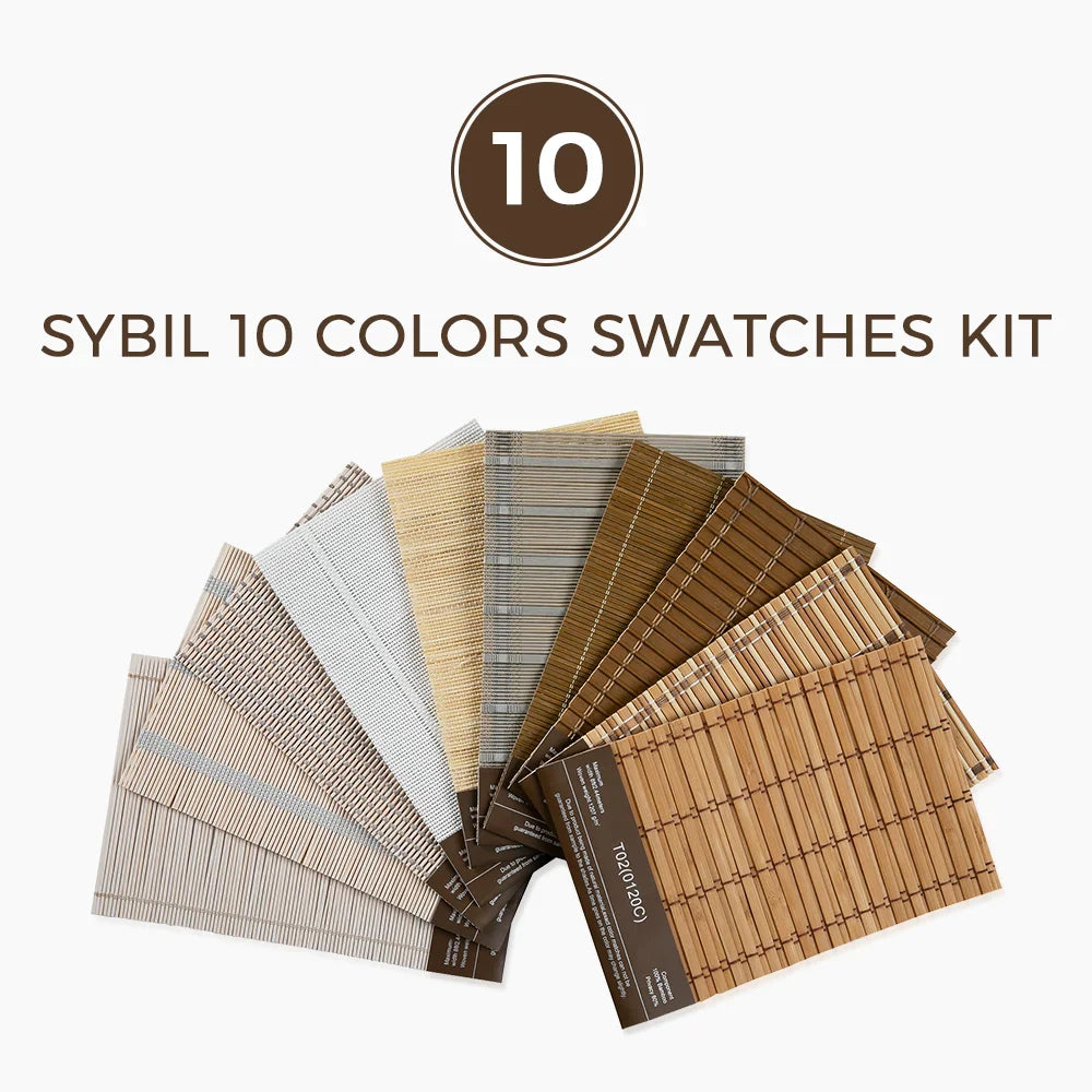 Sybil Bamboo Shade Swatches Kit 10 Colors