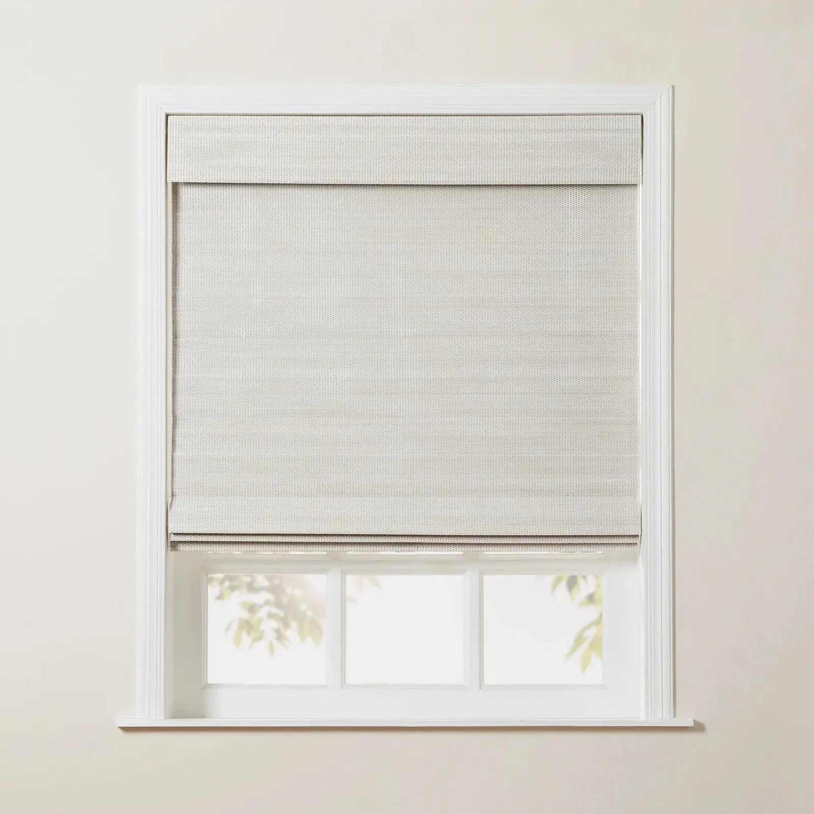 Sybil Bamboo Roman Shade - Wall White