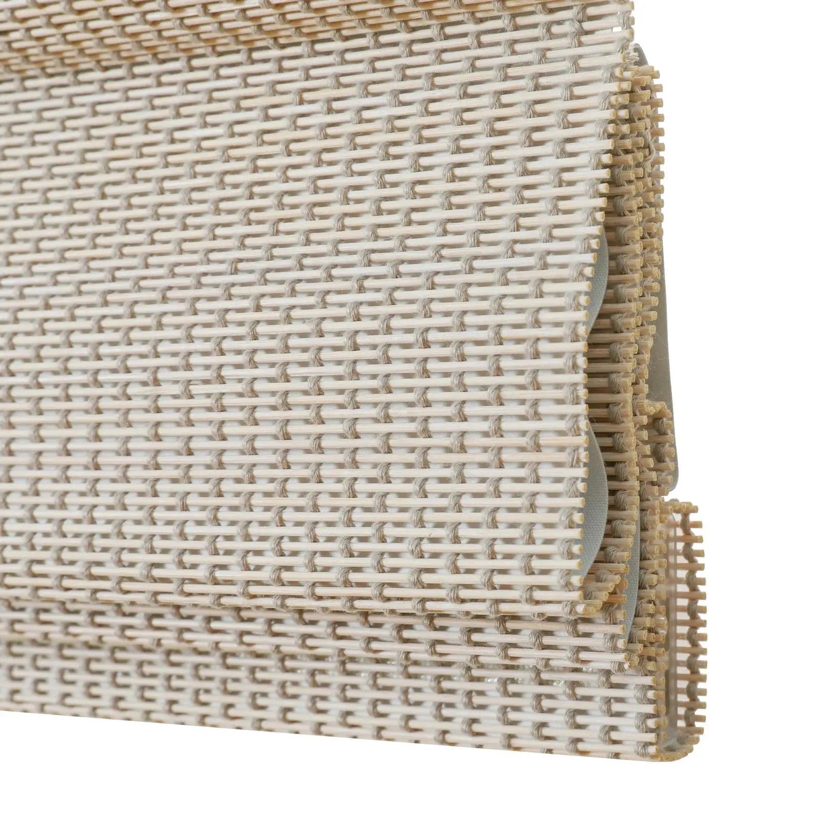 Sybil Bamboo Roman Shade - Wall White