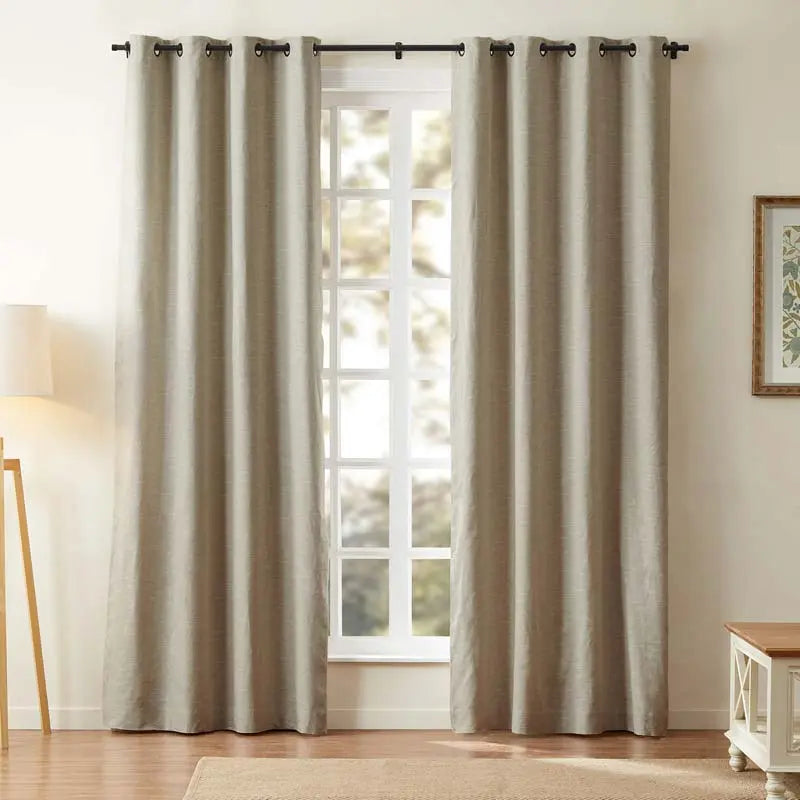 Jawara Luxury Linen Cotton Curtain Grommet SLIDINGCURTAIN