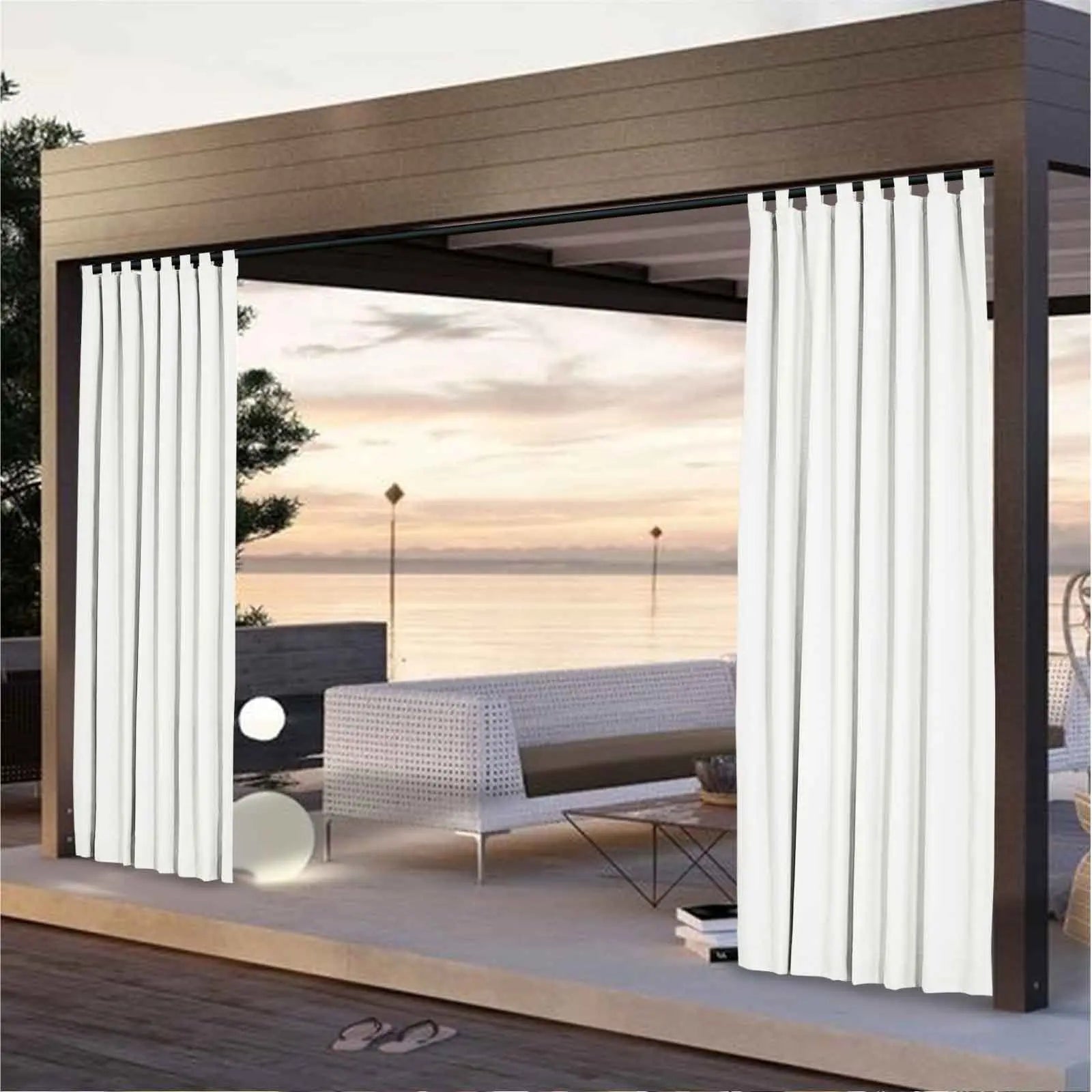 Heck Solid Acrylic Outdoor Curtain