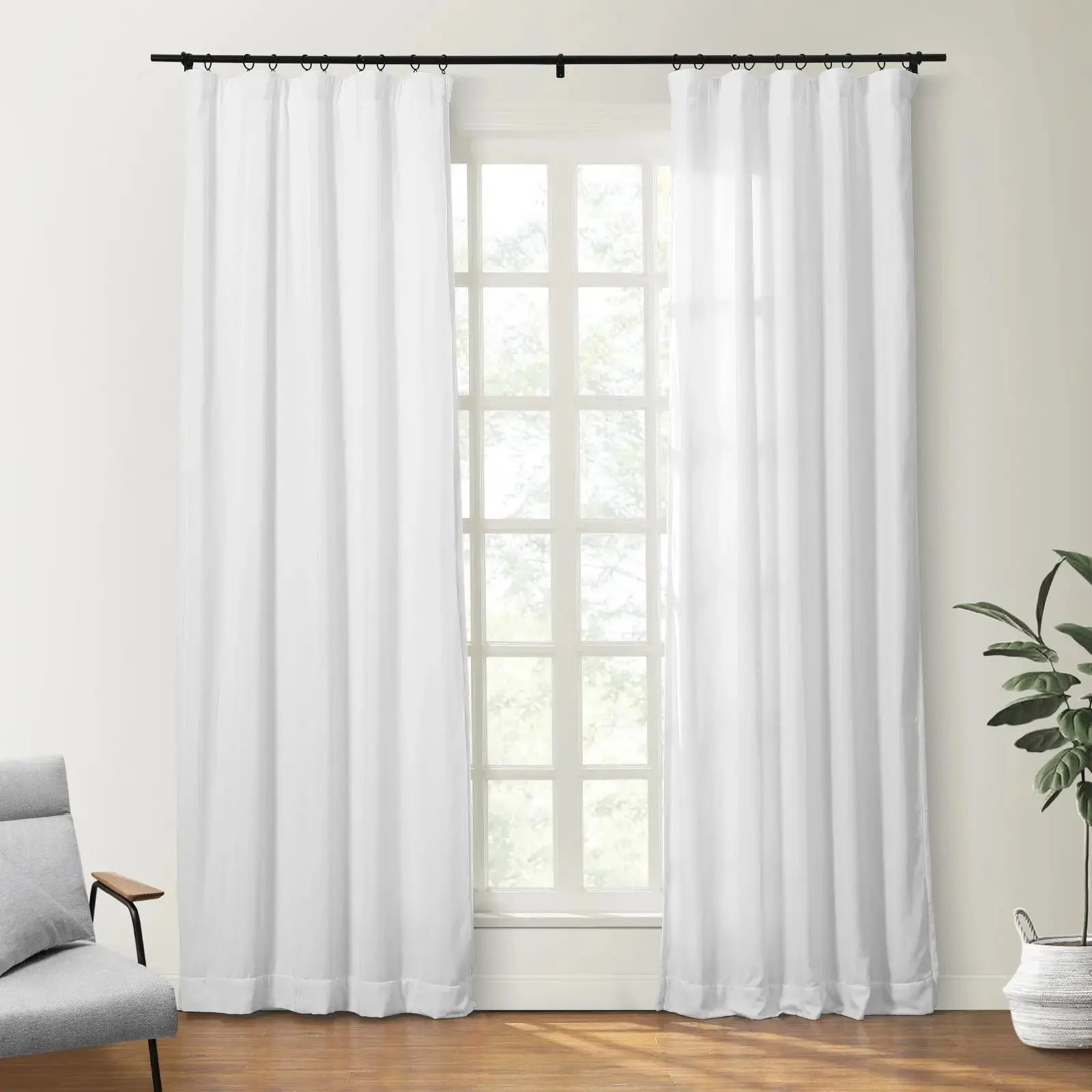 Shayna Worn Velvet Curtain Soft Top SLIDINGCURTAIN