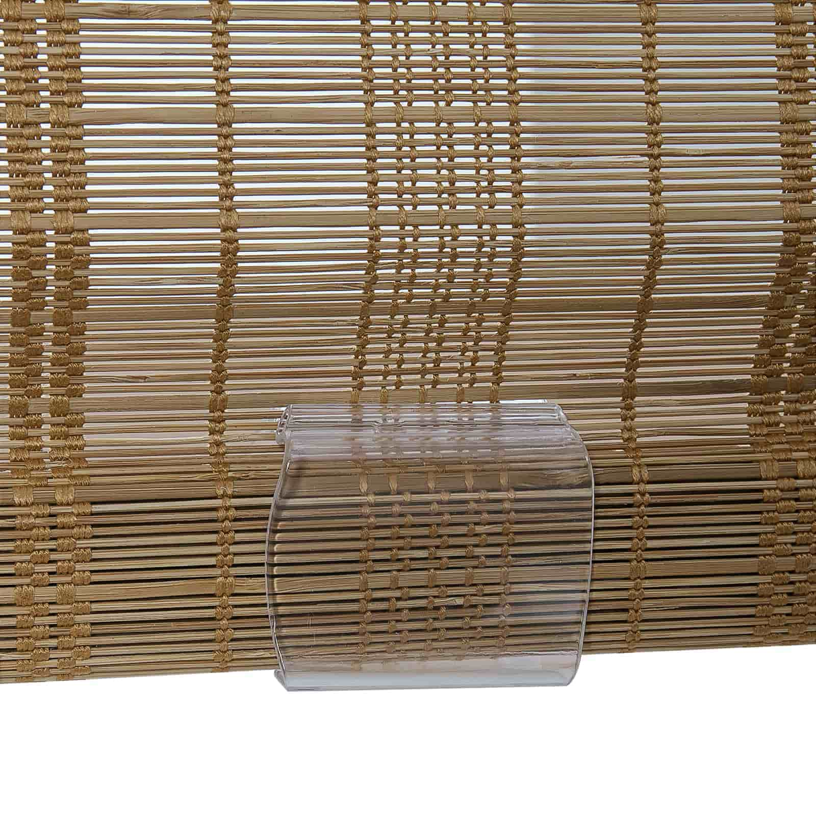 Rae Natural Woven Bamboo Shade - Walnut