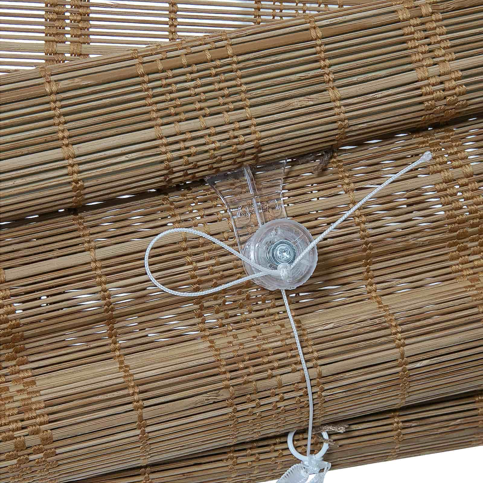 Rae Natural Woven Bamboo Shade - Walnut