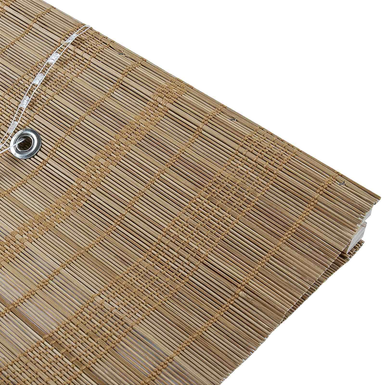 Rae Natural Woven Bamboo Shade - Walnut