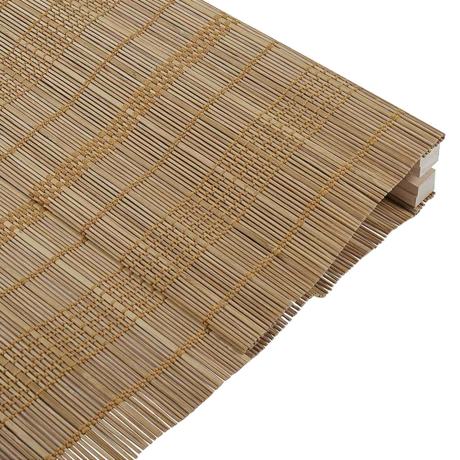 Rae Natural Woven Bamboo Shade - Walnut