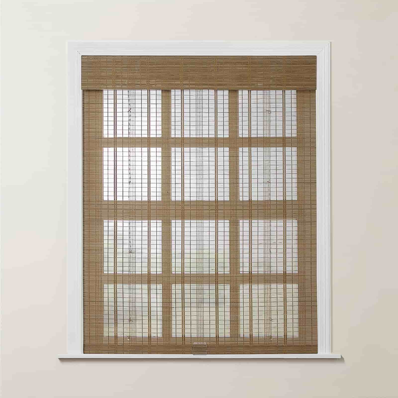 Rae Natural Woven Bamboo Shade - Walnut