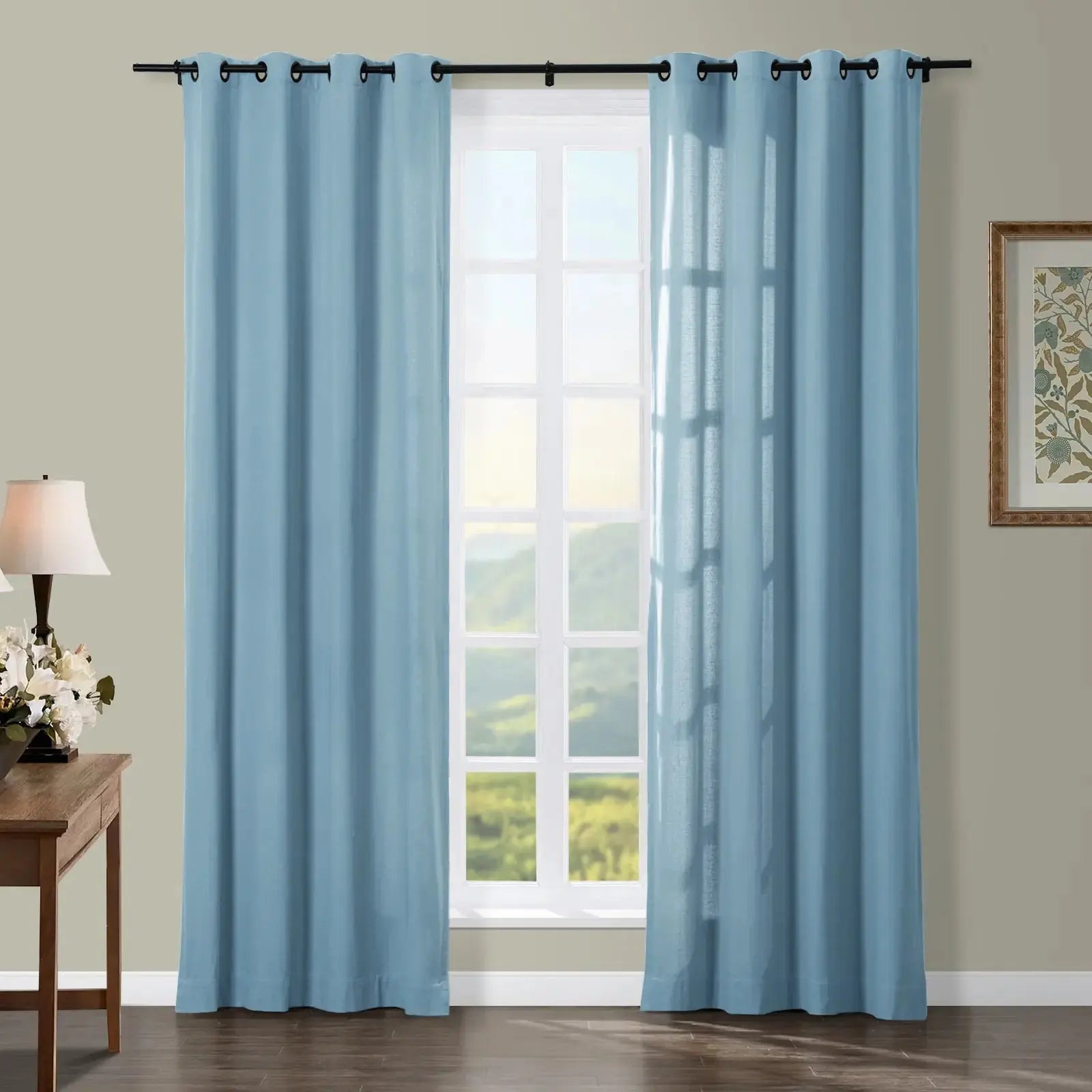 Broad 100% Cotton Plain Weave Curtain Grommet SLIDINGCURTAIN