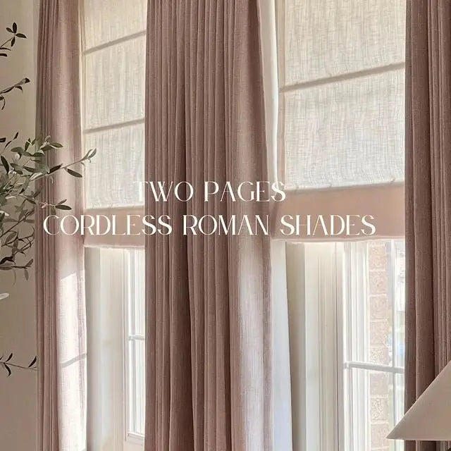 Liz Linen Roman Shade Cordless