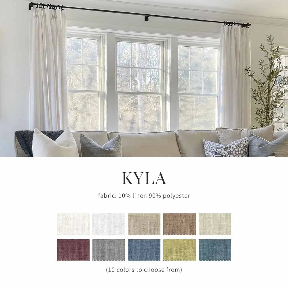 Kyla Linen Drapery Pleated