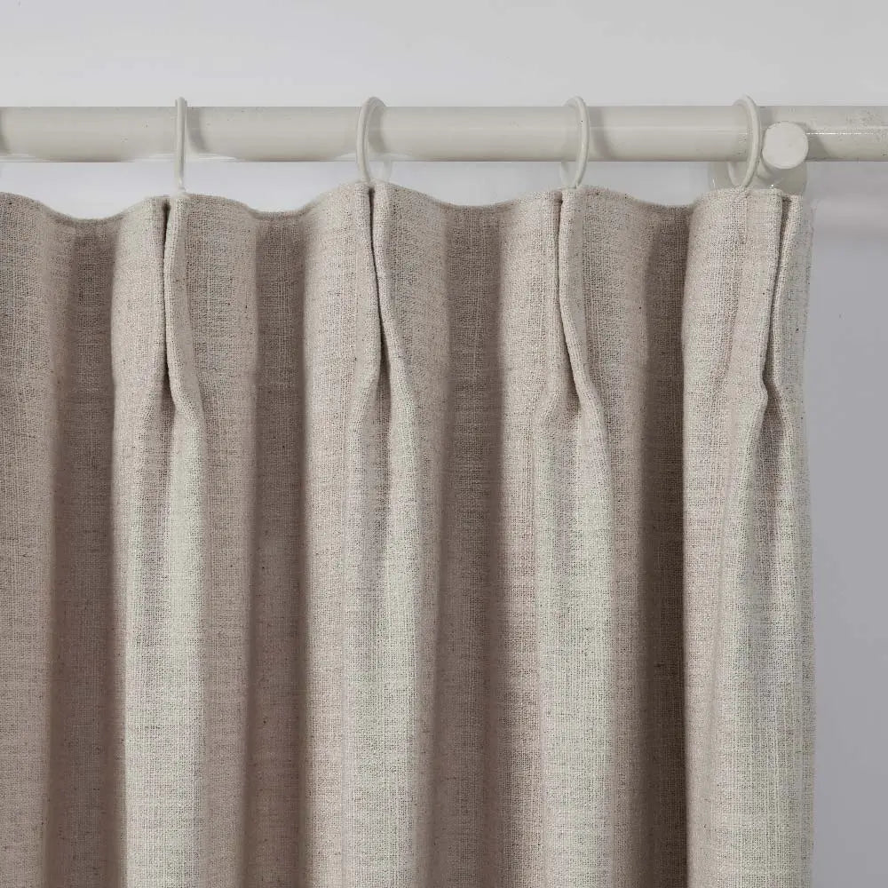 Liz Linen Extra Wide Curtains Pleated