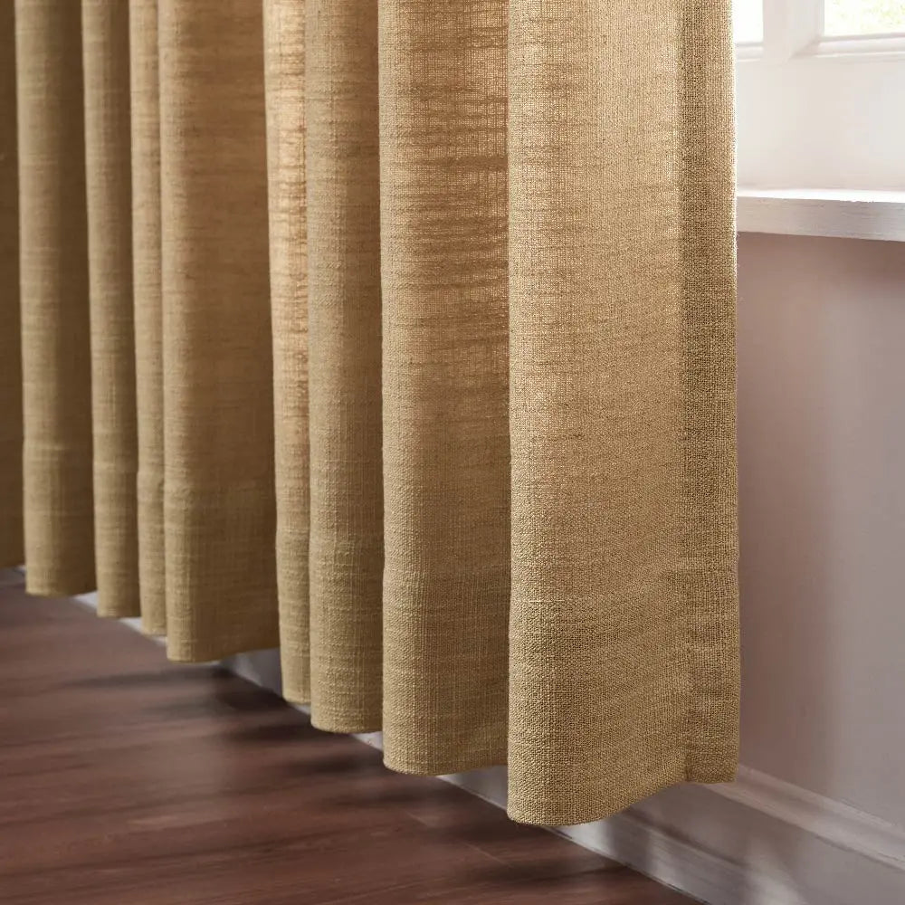 Liz Linen Extra Wide Curtains Pleated