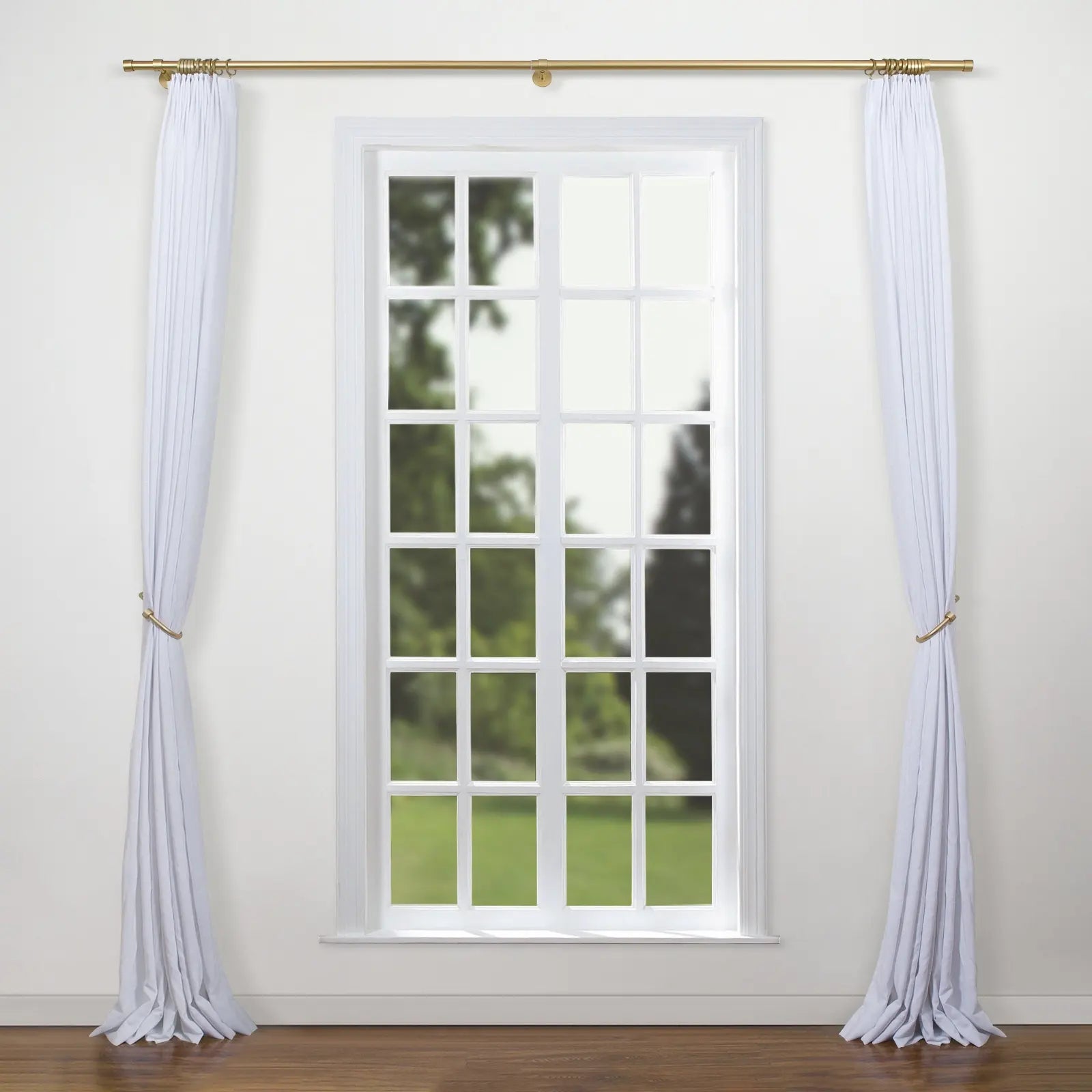 Jaylon Window Curtain Rod with Wall Brackets