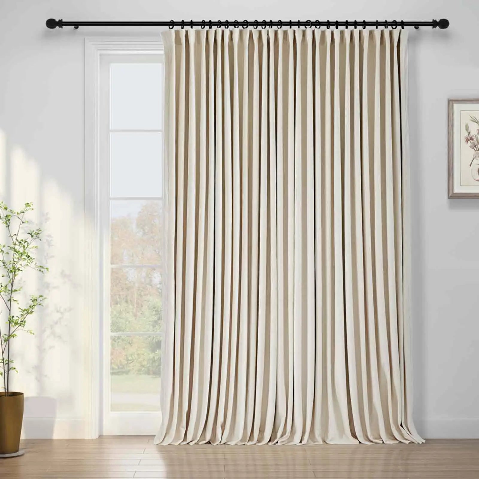 Birkin Velvet Curtain Pinch Pleated Thermal Drapes