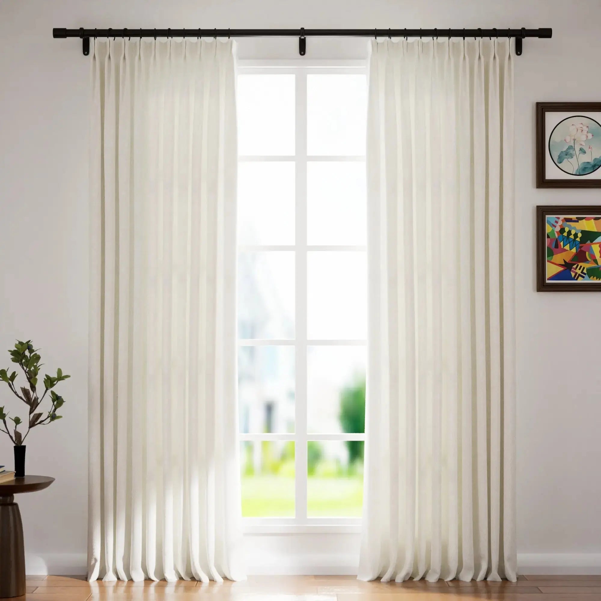 Vinny Polyster Twill Drapery Pleated SLIDINGCURTAIN