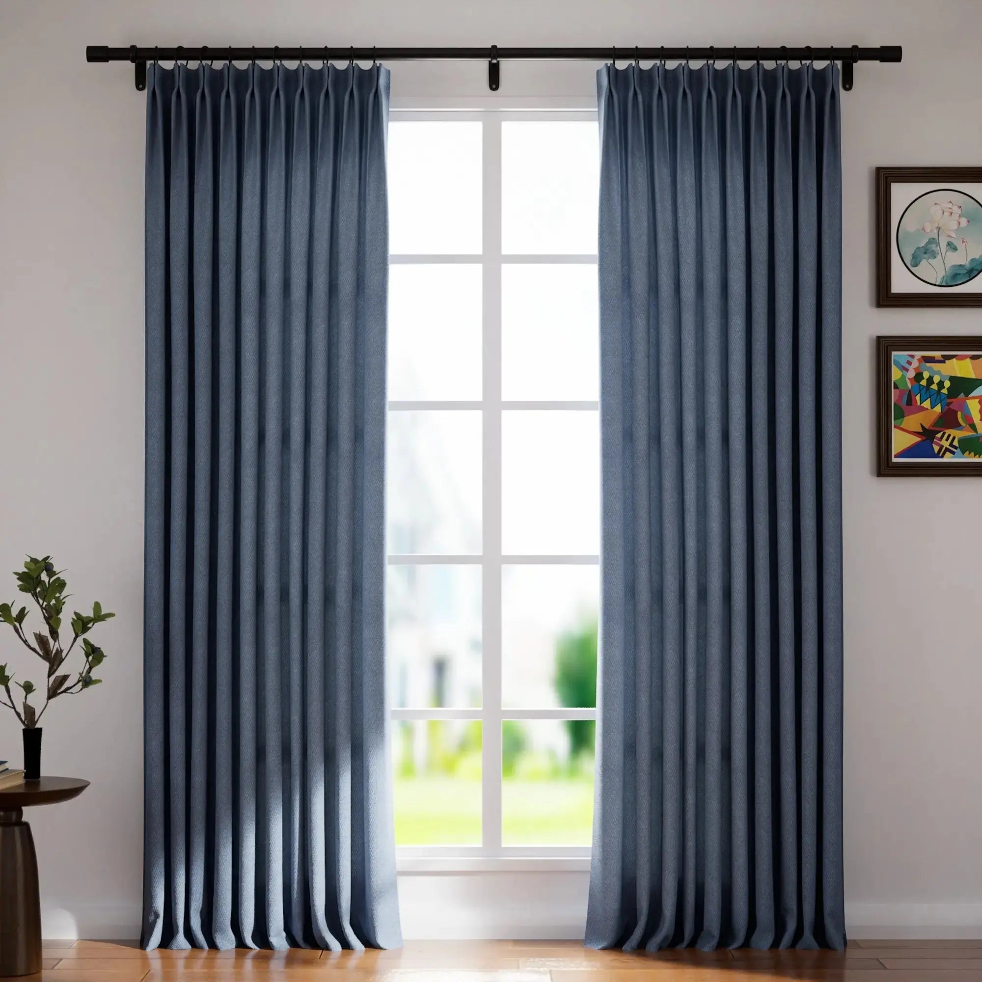 Vinny Polyster Twill Drapery Pleated SLIDINGCURTAIN