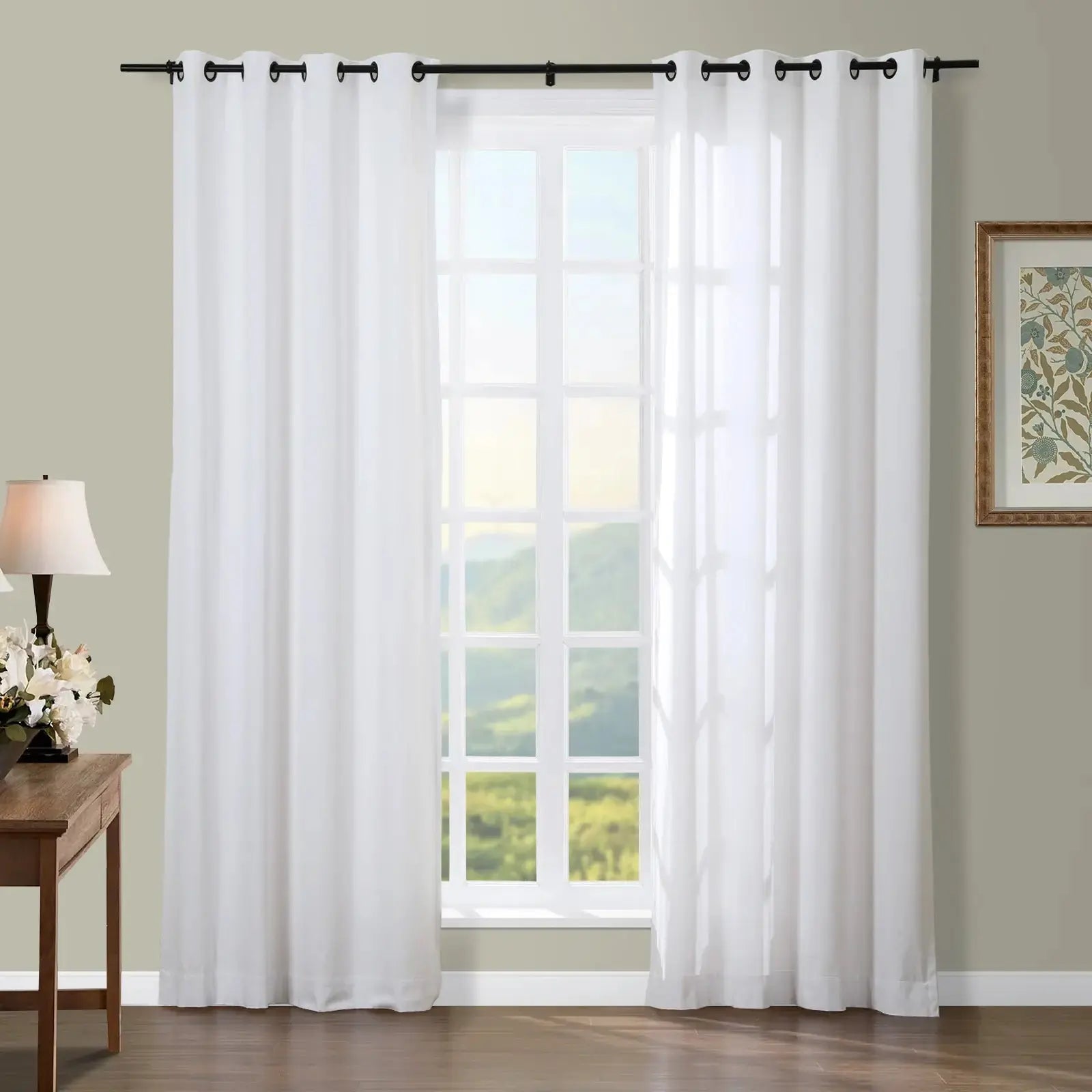 Broad 100% Cotton Plain Weave Curtain Grommet SLIDINGCURTAIN